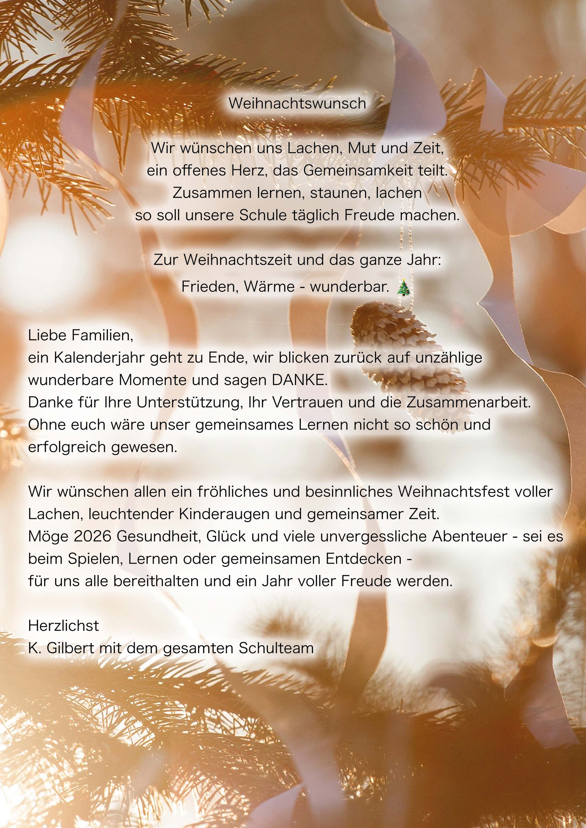  Weihnachtsbrief 2025 